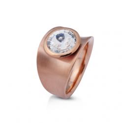 Ring roségold mit Kristall 