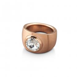 Ring roségold mit Kristall-Stein 