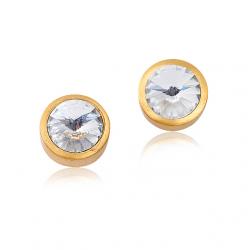 Ohrstecker gelbgold mit Swarovski |