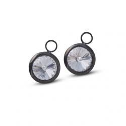 Einhänger schwarz mit Swarovski 