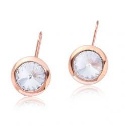 Ohrhänger roségold mit Swarovski 