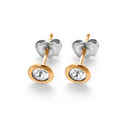 Ohrstecker roségold mit Swarovski 