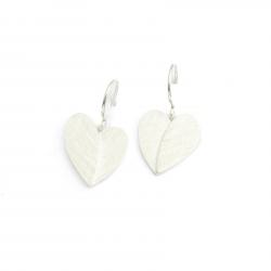 Silber Herz Ohrhänger 
