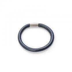 Leder-Armband metallic 