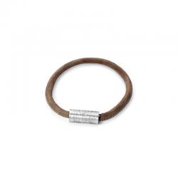 Leder-Armband grau 19cm