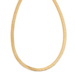 Edelstahl Schlangenkette PVD Gold Beschichtung 