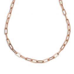 Edelstahl Gliederkette PVD Roségold Beschichtung 