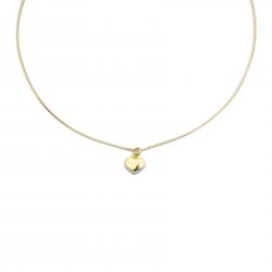 Kette Silber Herz goldplattiert 