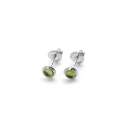 Peridot Silber-Ohrstecker 
