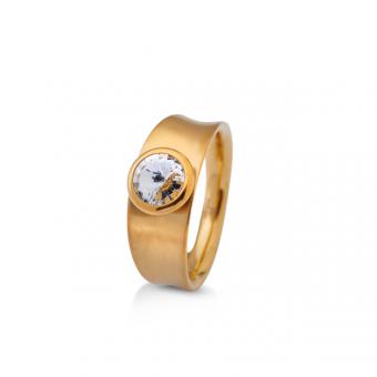 Ring gelbgold mit Swarovski 