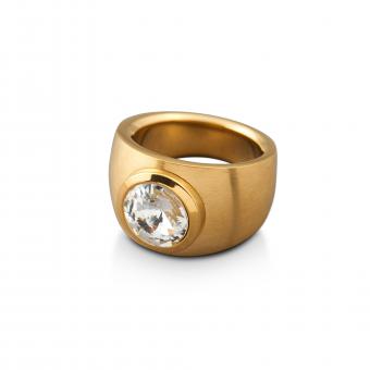 Ring gelbgold mit Kristall-Stein 