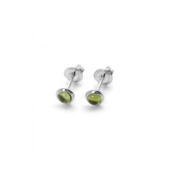 Peridot Silber-Ohrstecker 